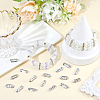 100Pcs Alloy Crystal Rhinestone Spacer Bars FIND-SC0021-30-4