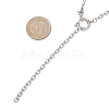 304 Stainless Steel Paperclip Chain Cable Chain Lariat Y Necklaces NJEW-JN05785-3