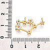 Brass Micro Pave Cubic Zirconia Pendants KK-N261-120L-G-3