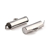 Non-Tarnish 304 Stainless Steel Slide On End Clasp Tubes STAS-C044-07C-P-3