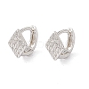 Brass Rhombus Thick Hoop Earrings for Women KK-A172-36S-3