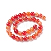 Natural Striped Agate/Banded Agate Bead Strands G-K155-A-10mm-05-2