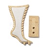 Foot Shaped Bamboo Anklet Storage Jewelry Rack ODIS-G018-01C-2