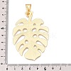 Leaf Rack Plating Alloy Big Pendants FIND-N005-50G-3