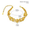 SHEGRACE Brass Multi-Strand Bracelets JB629A-6