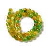 Natural Dyed White Jade Beads Strands G-M402-C03-22-2