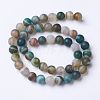 Natural Grade A Striped Agate/Banded Agate Beads Strands G-E478-07-6mm-2