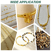 60Pcs Brass Open Jump Rings KK-PH0013-09-5