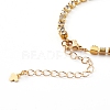 Brass Rhinestone Strass Chain Bracelets X-BJEW-JB06002-3