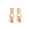 Brass Hook and S-Hook Clasps KK-Z136-41A-G-1