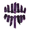 Natural Lepidolite/Purple Mica Stone Beads Strands G-N215-007-4