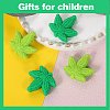 10Pcs 2 Colors Maple Leaf Silicone Beads JX708A-5