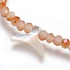 Faceted Glass Beads Stretch Bracelets BJEW-JB04138-3