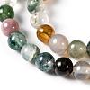 Round Natural Indian Agate Beads Strands G-S122-4mm-2