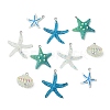 30Pcs 5 Styles Opaque Resin Pendants RESI-CJ0004-91-8