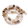 Natural Red Hematoid Quartz/Ferruginous Quartz Beads Strands G-K380-A04-01-3