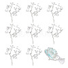 Brass Rhinestone Cabochon Settings KK-WH0079-108S-1
