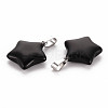 Star Natural Black Stone Pendants G-Q367-23-3
