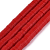 Handmade Polymer Clay Beads Strands CLAY-R089-6mm-036-1