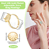 Brass Adjustable Ring Findings KK-BBC0018-54B-2