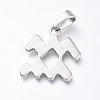 Non-Tarnish 304 Stainless Steel Pendants STAS-L210-06L-P-1