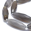 Natural Grey Agate Beads Strands G-O179-G01-5-3