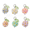 Brass Glass Pendants PALLOY-MZ00966-1