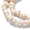 Natural Magnesite Beads Strands TURQ-P001-02A-11-3