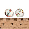 Helm &  Anchor Printed Glass Cabochons GGLA-A002-10mm-WW-3