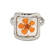 Brass Adjustable Rings for Women RJEW-G265-10P-3