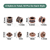 200Pcs 4 Style Tibetan Style Alloy Beads FIND-DC0002-74-2