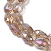 Transparent Electroplate Glass Beads Strands LS-EGLA-N013-T6mm-B23-3