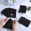 Polyester Imitation Burlap Packing Pouches Drawstring Bags ABAG-BBC0001-02B-02-3