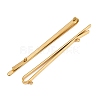 304 Stainless Steel Hair Bobby Pins Findings STAS-F329-02D-G-2