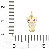 Brass Micro Pave Cubic Zirconia Pendants KK-F938-34G-02-3