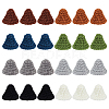 24Pcs 8 Colors Handmade Wool Woven Hat Decoration AJEW-FG0003-34A-1