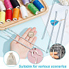 6Pcs 3 Styles Nickel Galvanizing Quick & Easy Drawstring Threader Tool TOOL-DC0001-09-5