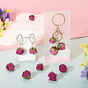 10Pcs Preserved Rose Pendants KY-TA0001-59B-7