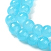 Baking Painted Imitation Jade Glass Round Bead Strands X-DGLA-Q021-8mm-06-3