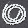 Opaque Solid Color Imitation Jade Glass Beads Strands EGLA-A044-P4mm-D01-2