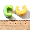 UV Plating Opaque Acrylic European Beads SACR-Z007-01C-3