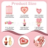 24Pcs 12 Styles Valentine's Day Rack Plating Alloy Enamel Pendants ENAM-FS0002-56-4