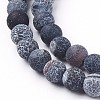 Natural Weathered Agate Beads Strands G-F628-01-B-3