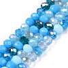 Electroplate Glass Beads Strands EGLA-N002-12E-1