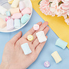 GOMAKERER 21Pcs 14 Style Mini Handmade Polymer Clay Imitation Marshmallow/Macaron Model DJEW-CA0001-35-3