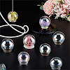  8Pcs 4 Style Round Iridescent Glass Dome Cover FIND-NB0004-55-4
