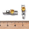 Rack Plating Brass Micro Pave Cubic Zirconia Watch Band Clasps KK-A234-016P-04-3