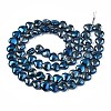 Electroplate Glass Beads Strands EGLA-S188-14-C04-2