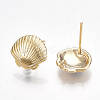 Brass Stud Earring Findings X-KK-S350-029G-2