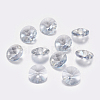 Faceted Glass Rhinestone Charms RGLA-F049-10mm-001BS-1